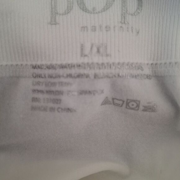 Pop Maternity Nursing Camisole White Nursing Accessible Scoop Neck Large / XL - Picture 2 of 8